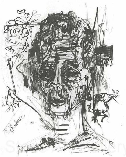 Ernst Ludwig Kirchner Selfportrait under the influence of morphium